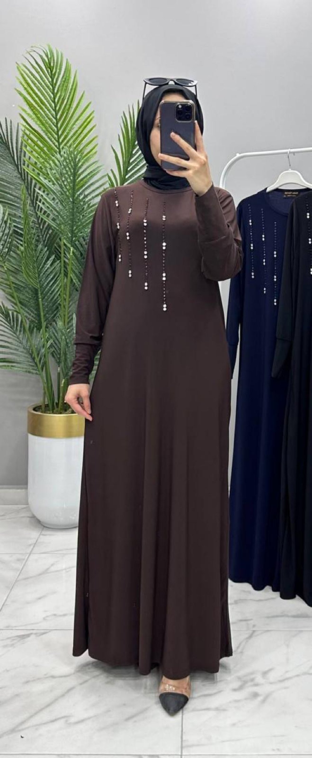 Neşe Elbise Kahve — Kahverengi