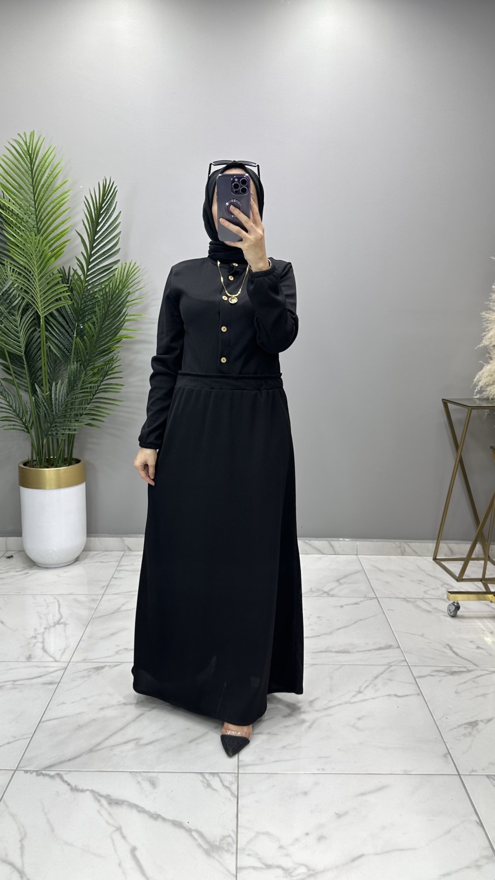 Nurdan Elbise Siyah — Siyah
