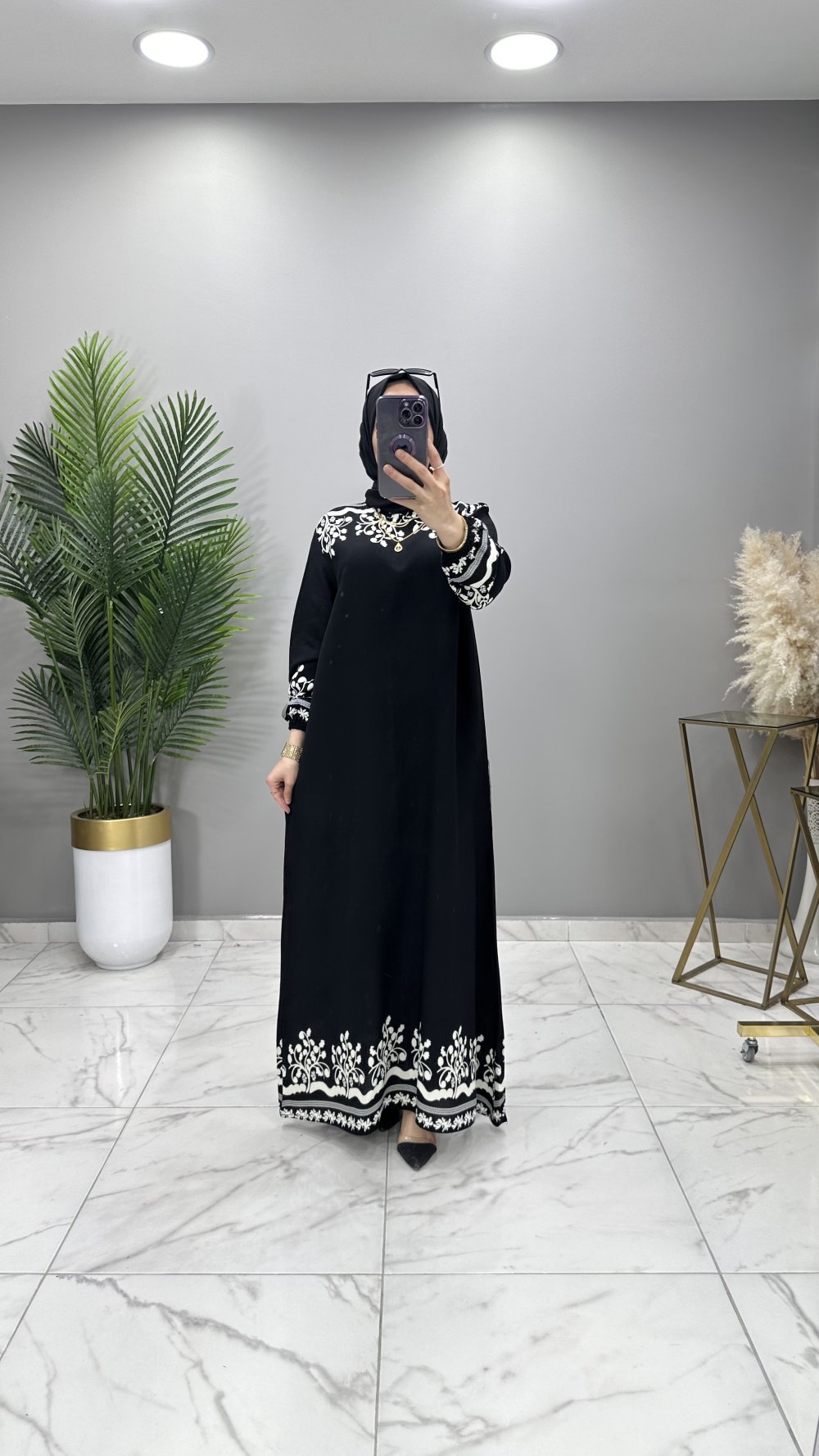 BERFÜ ELBİSE SİYAH — Siyah