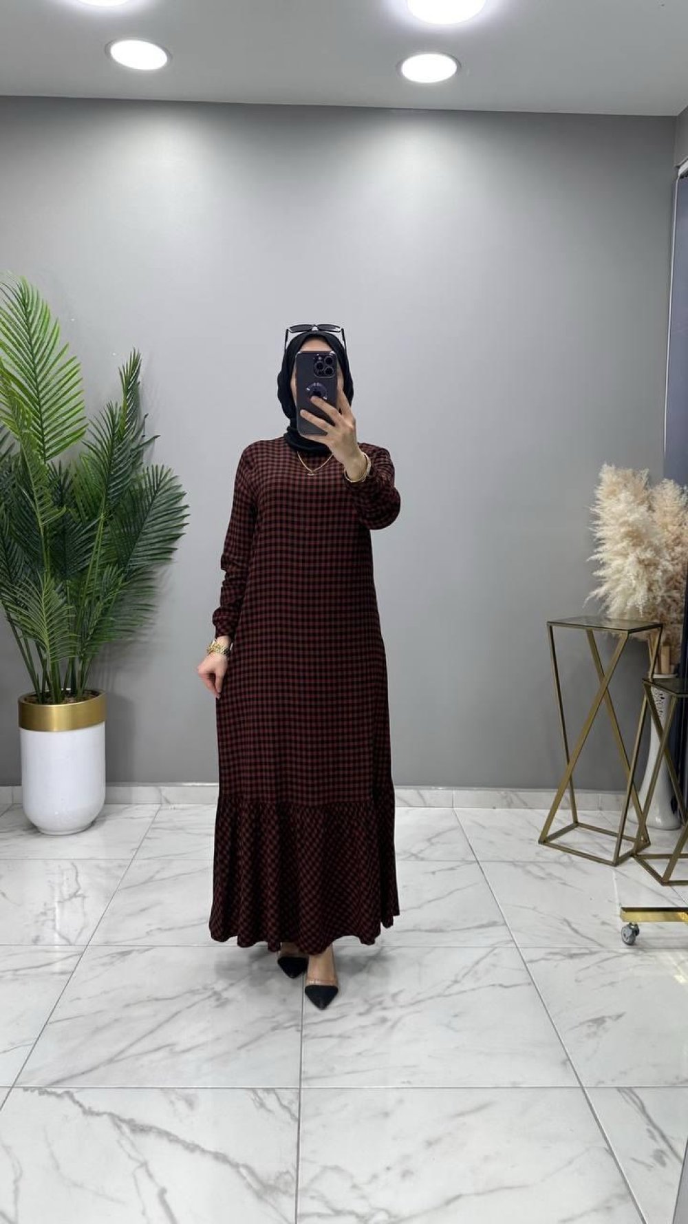 Sinem Elbise Kahve — Kahverengi