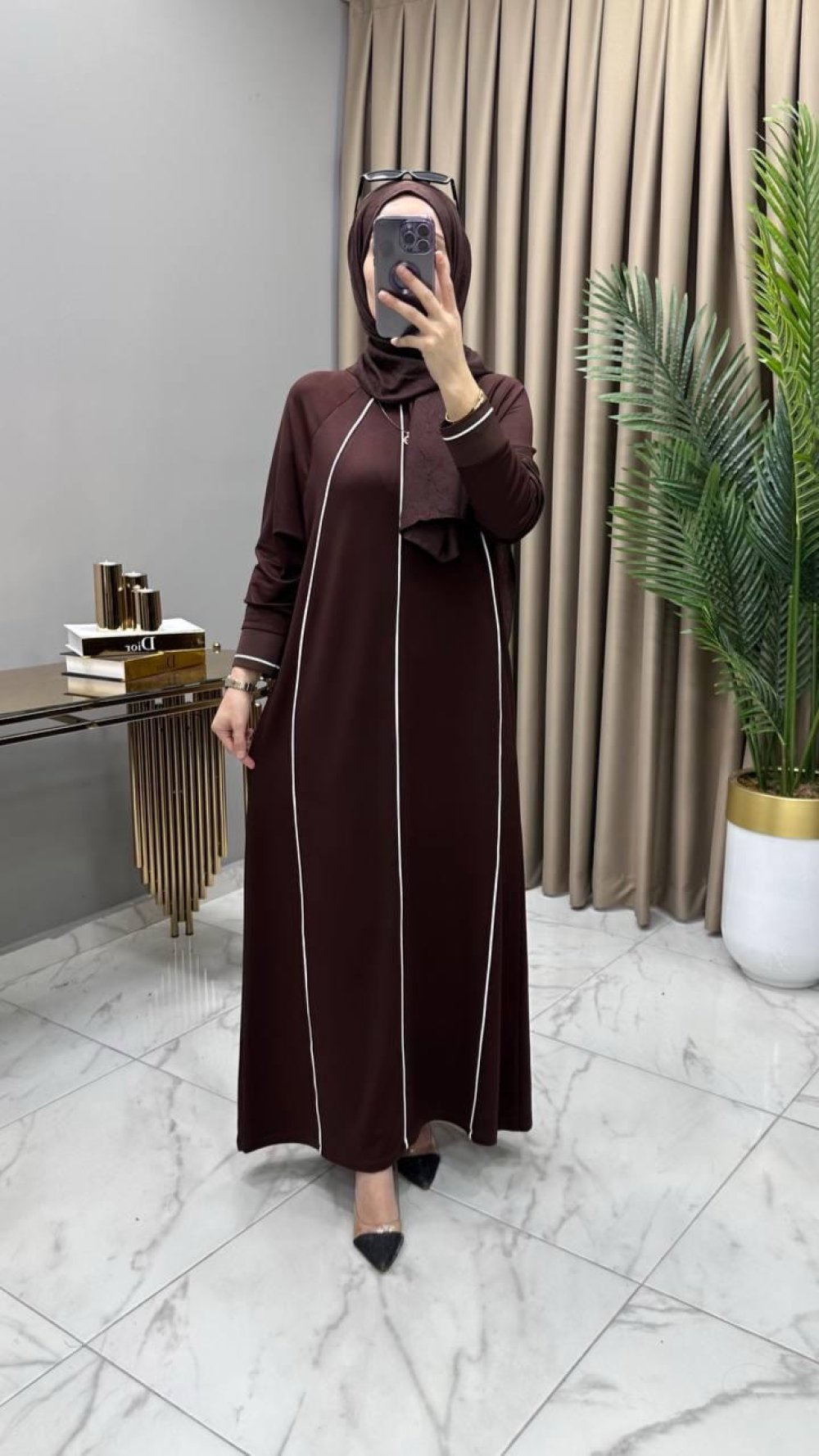 Şeyda Elbise Kahve — Kahverengi