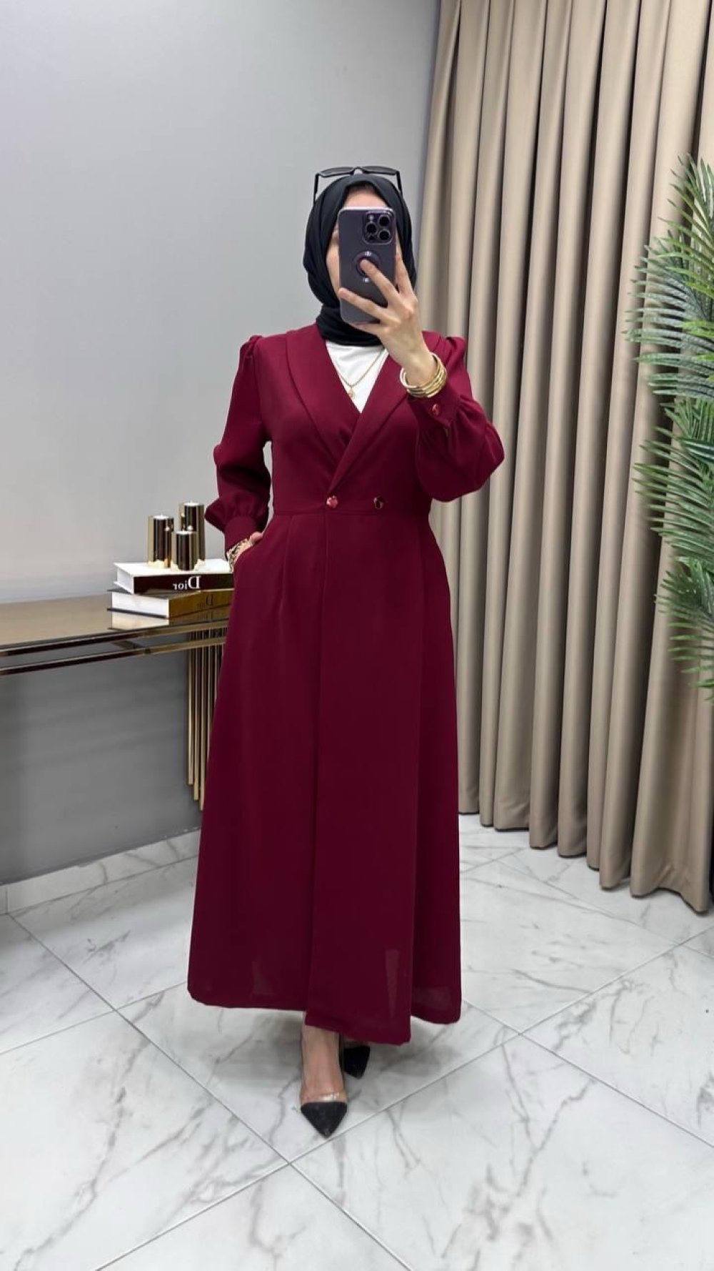 Aslıhan Cepli Kap Bordo — Bordo