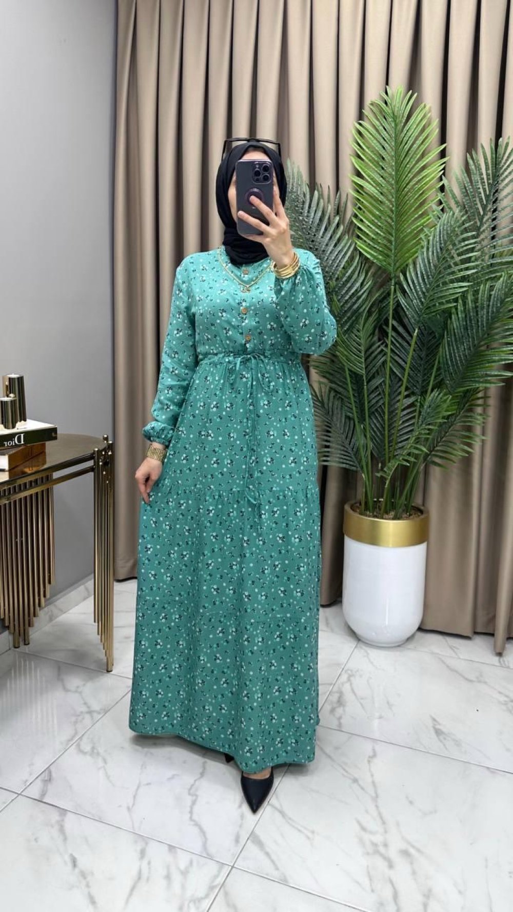Çiğdem Elbise Mint — Mint Yeşili