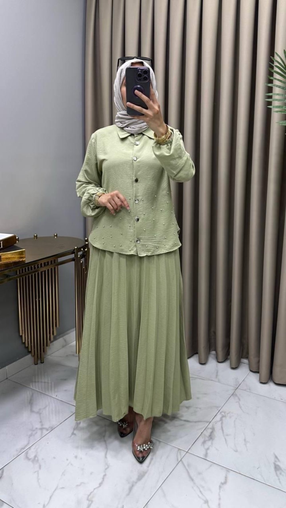 Suzan Etekli Takım Mint — Mint Yeşili