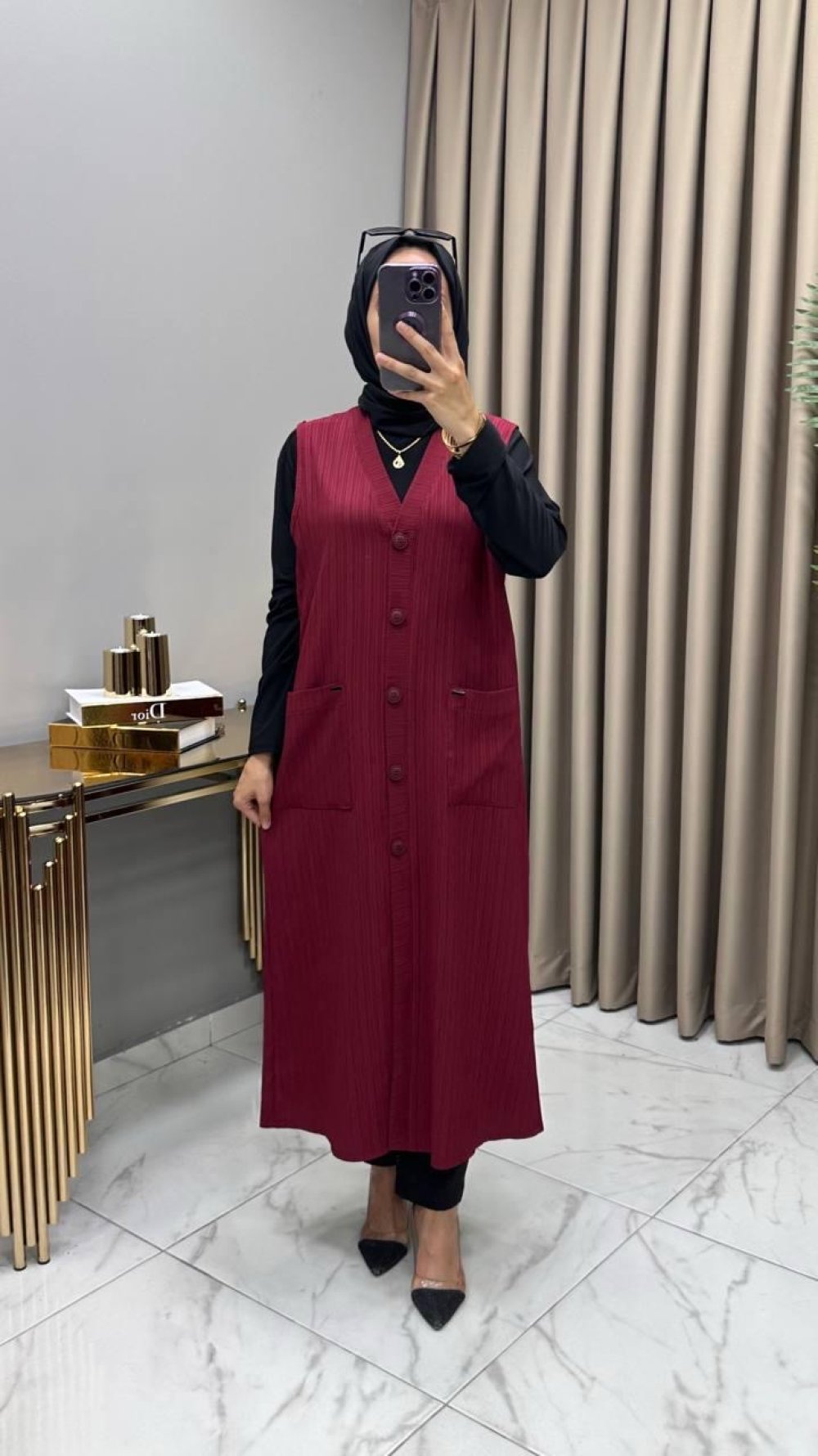 Ece Yelek Bordo — Bordo