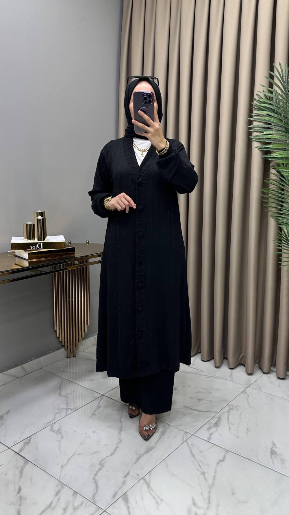 Rüveyda Takım Siyah — Siyah
