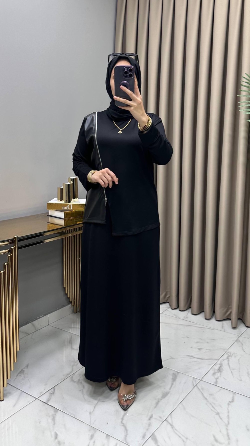 Ömür Etekli Takım Siyah — Siyah