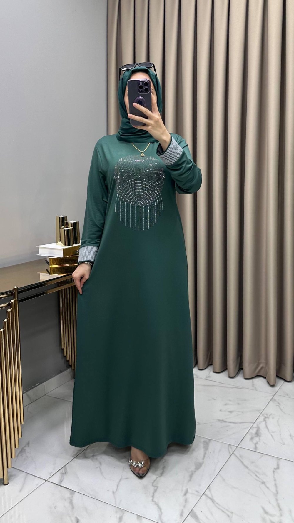 Elfida Abiye Elbise Zümrüt — Zümrüt