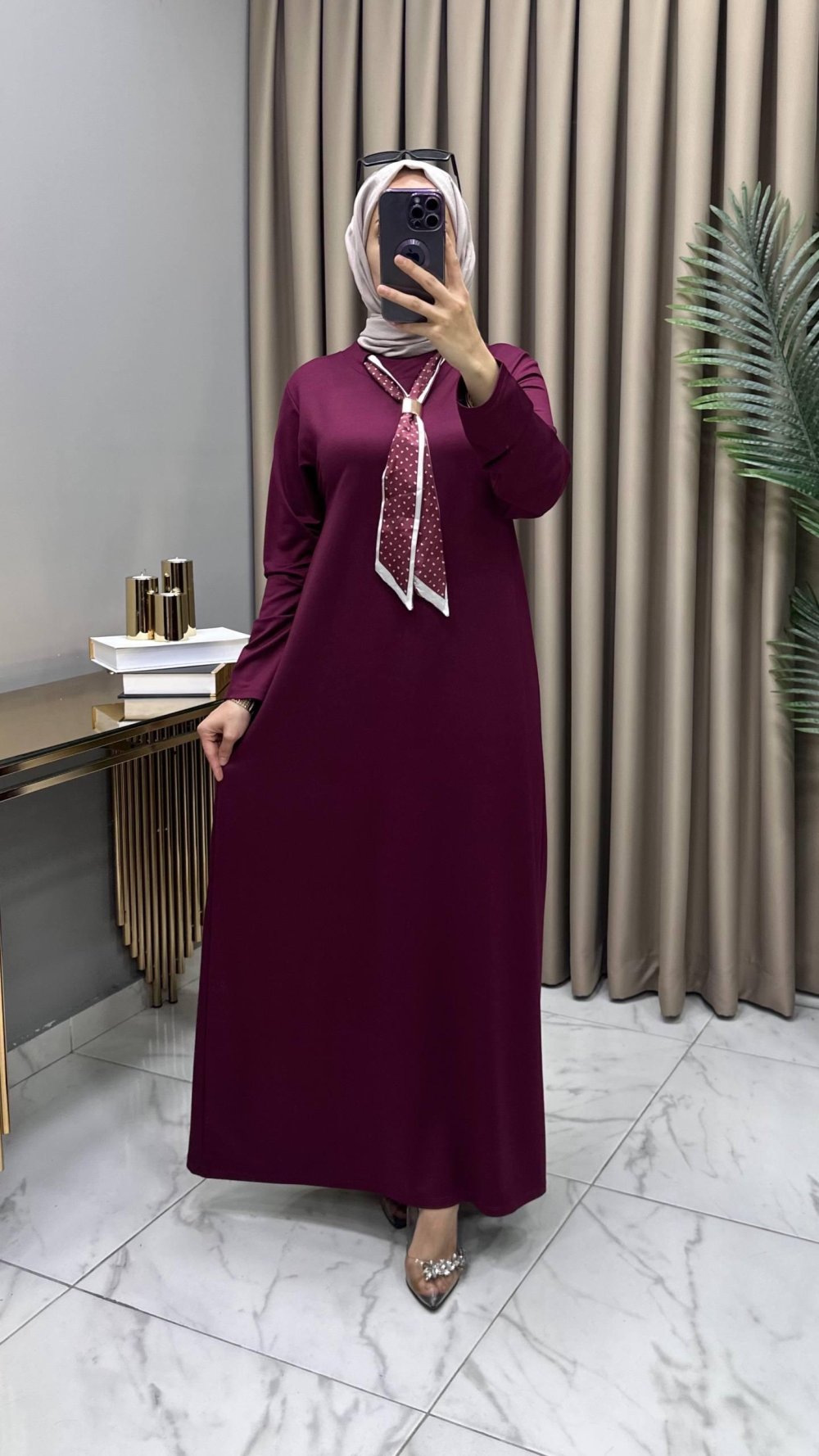 Rumeysa Elbise Fuşya — Fuşya
