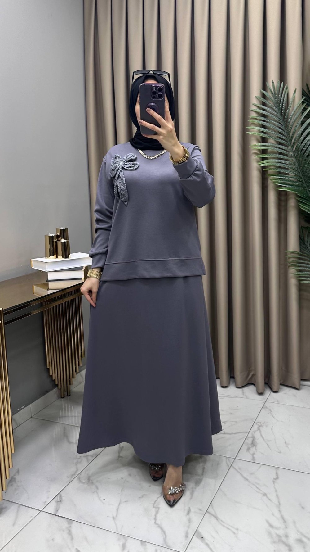 Demet Takım İndigo — Füme