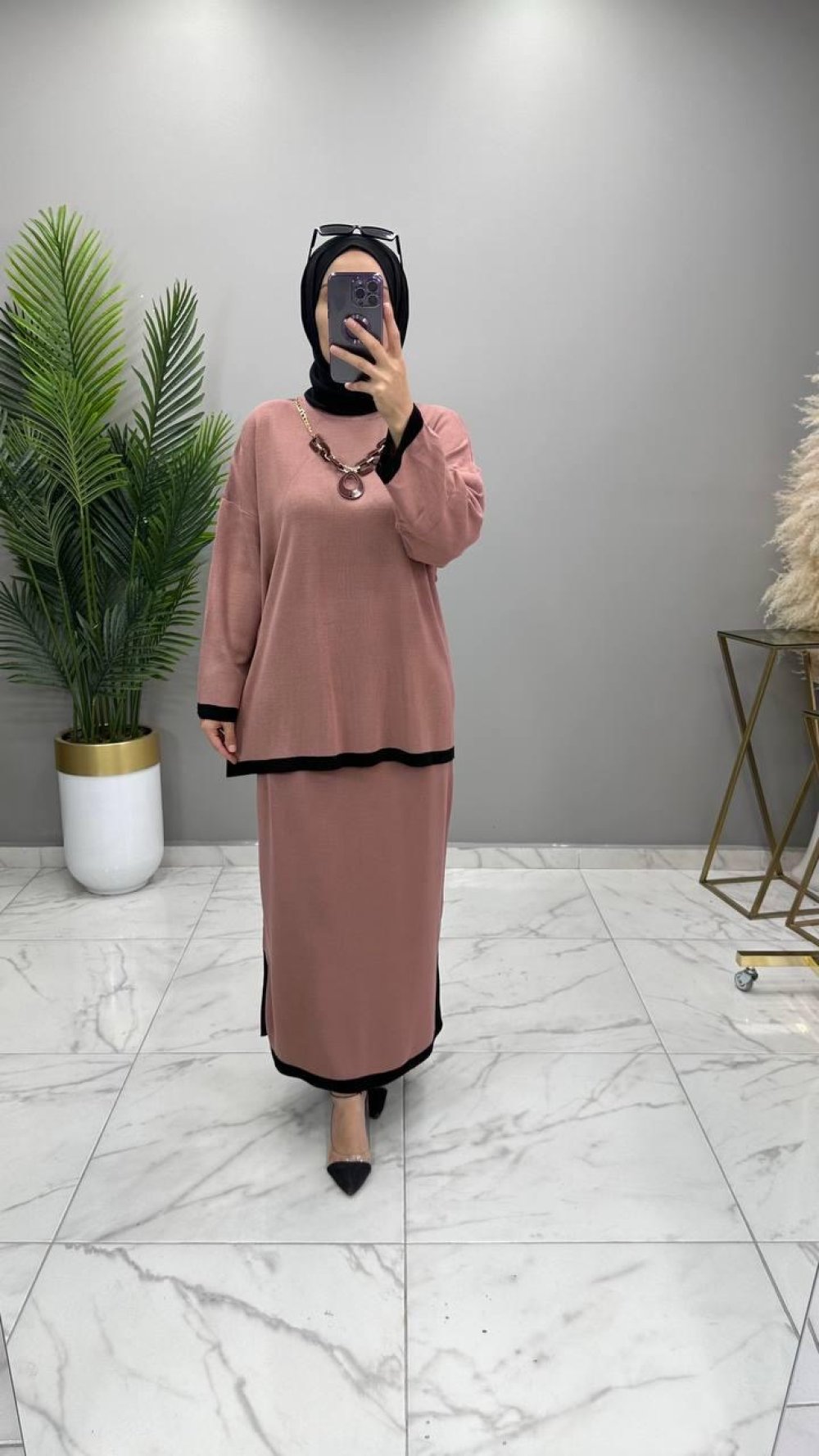 Eslem Triko Takım Gül — Gül