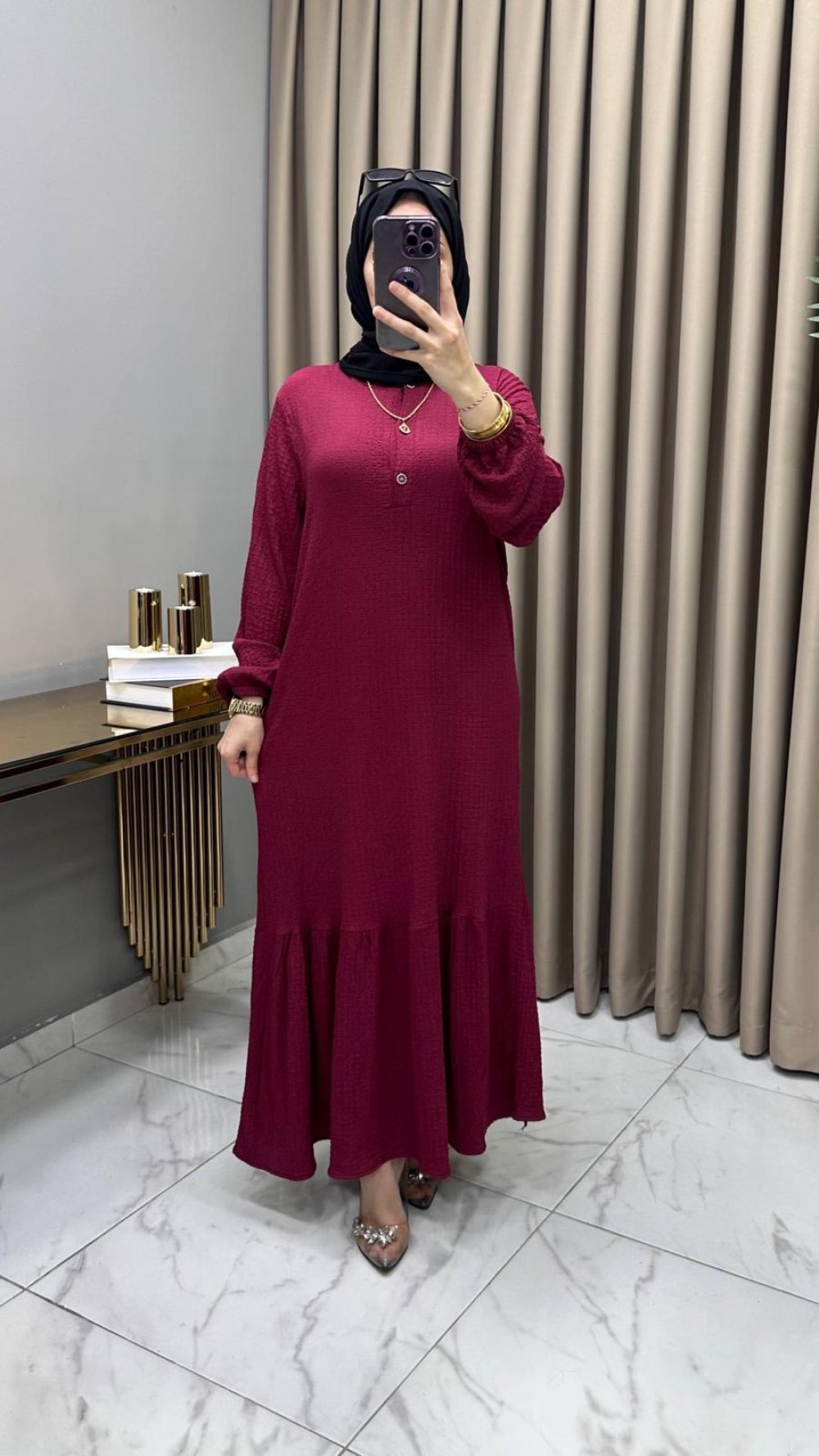 Nigar Elbise Bordo — Bordo