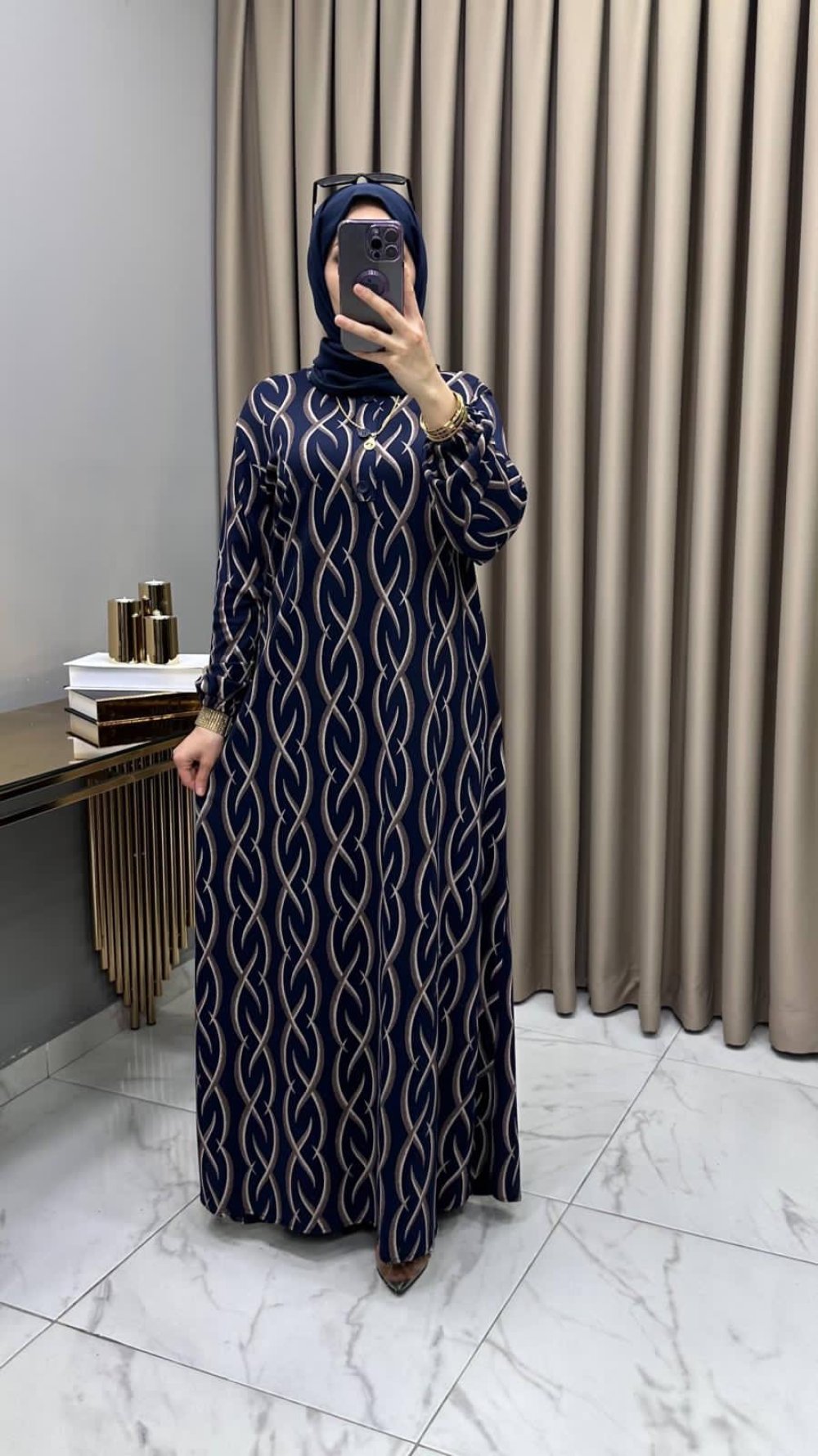 Şükran Elbise Lacivert — Lacivert