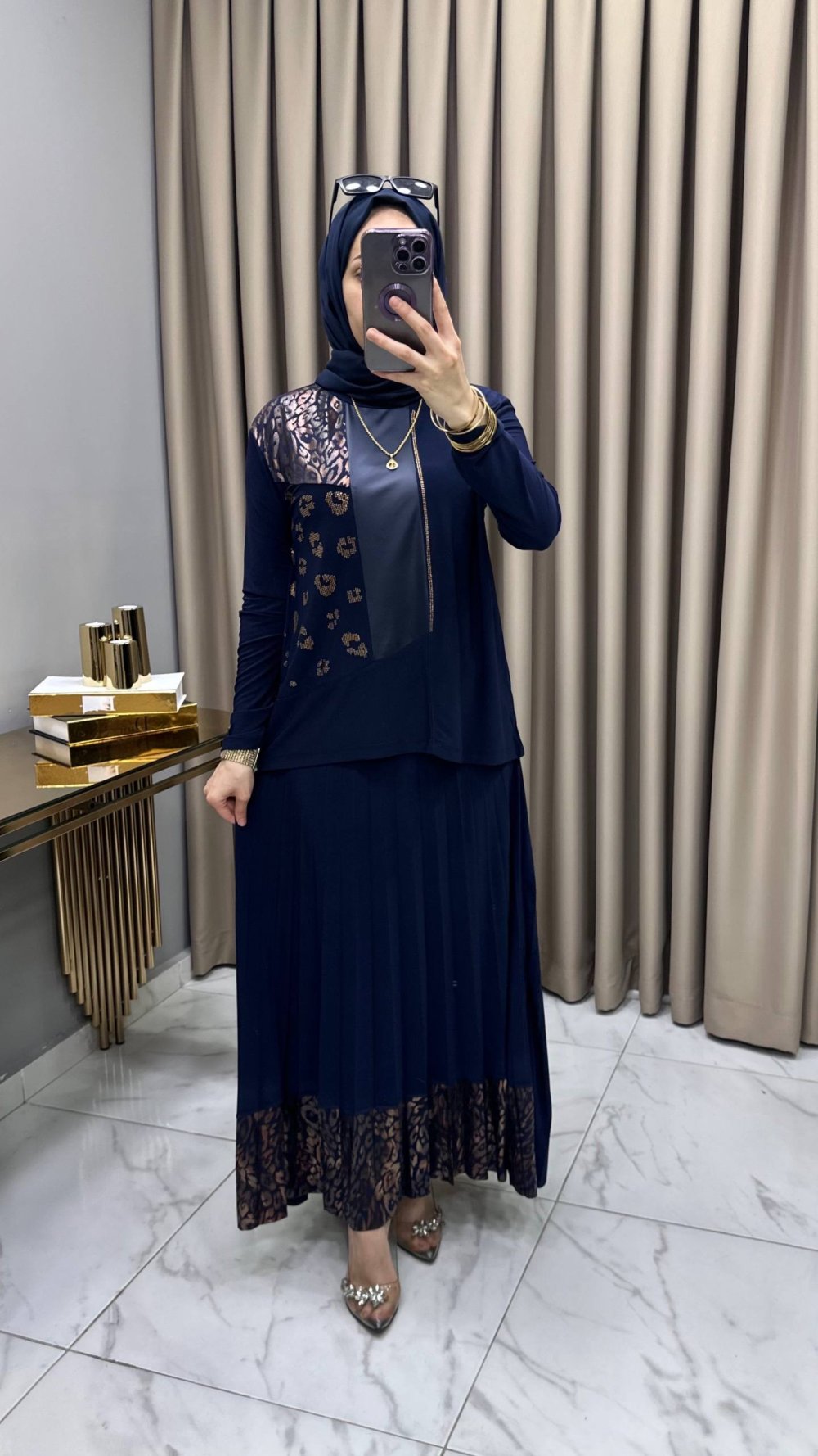 Derya Etekli Takım Lacivert — Lacivert