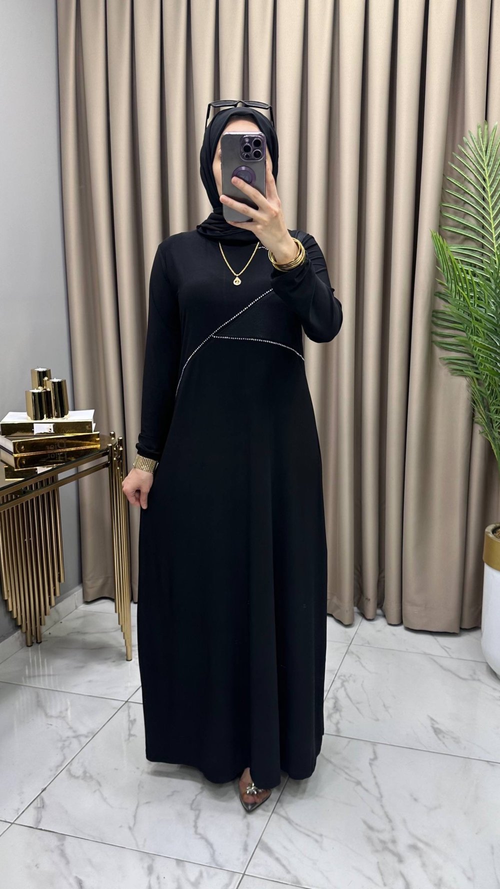 Ecrin Elbise Siyah — Siyah