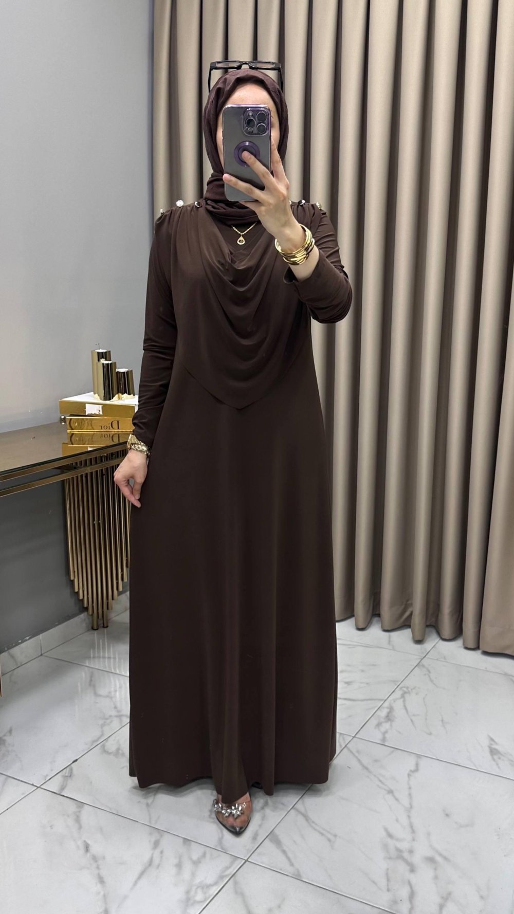 Esma Elbise Kahve — Kahverengi