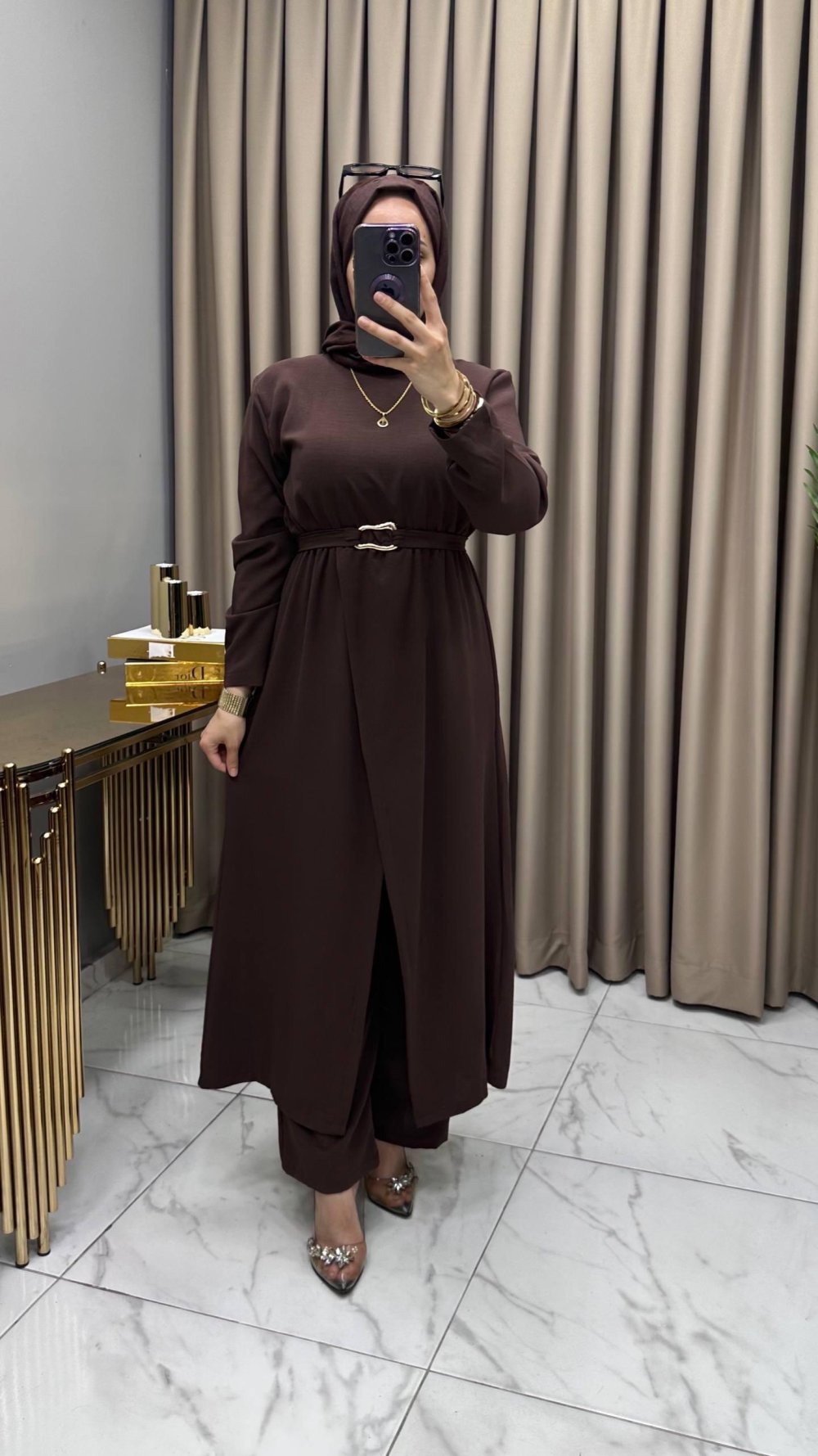 Nilgün Takım Kahve — Kahverengi