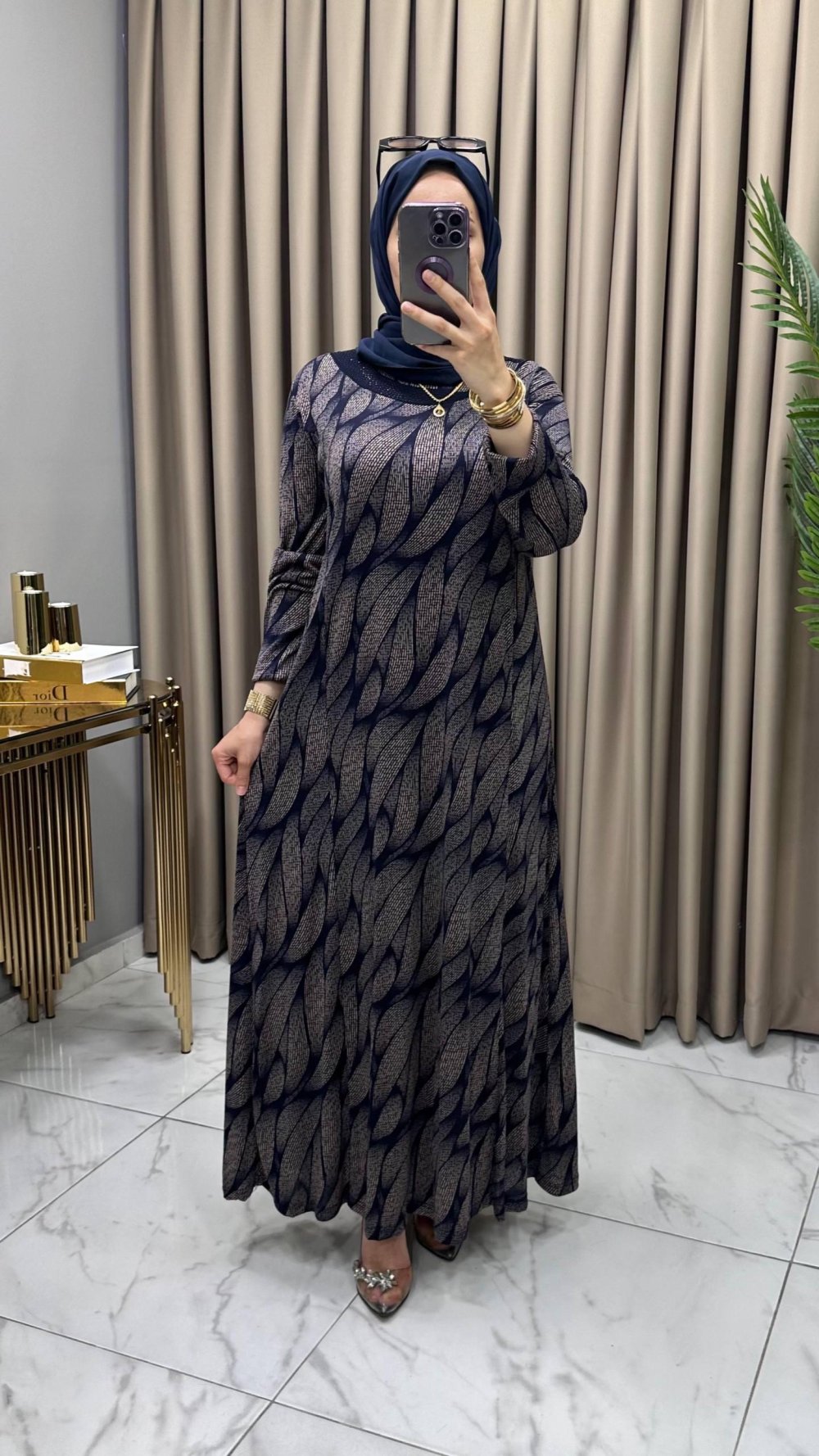 İrem Elbise Lacivert — Lacivert