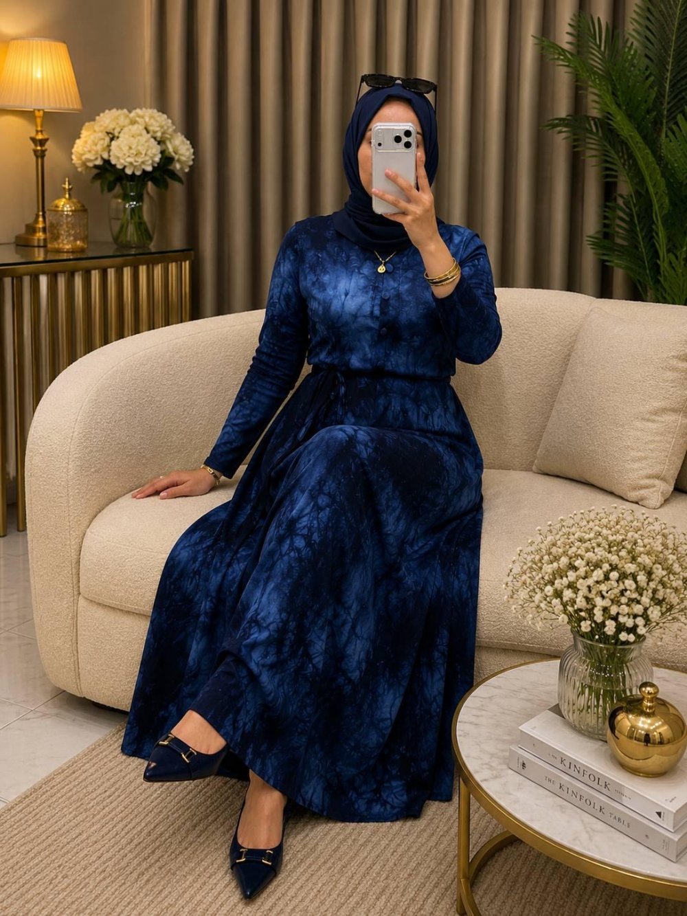 İklim Elbise Cepli Lacivert — Lacivert